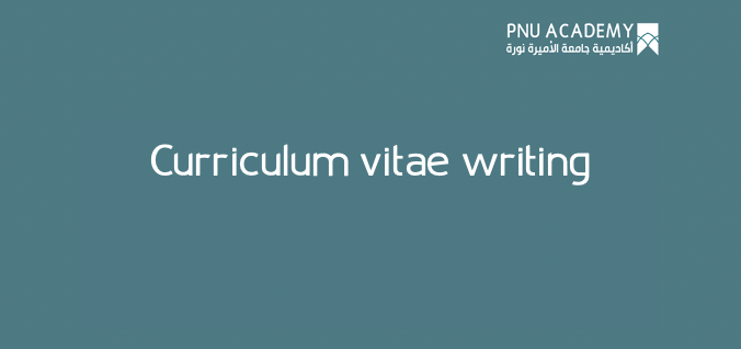 Curriculum vitae writing 