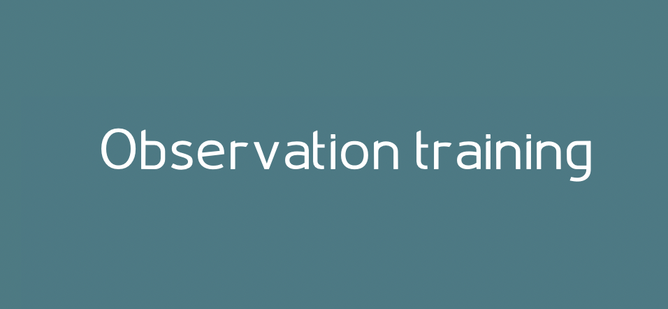  Observation training course